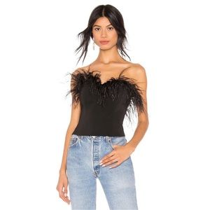 LPA ADA FEATHER BUSTIER TOP